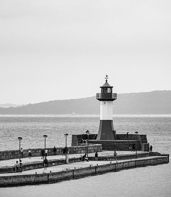 Lighthouse by the shore